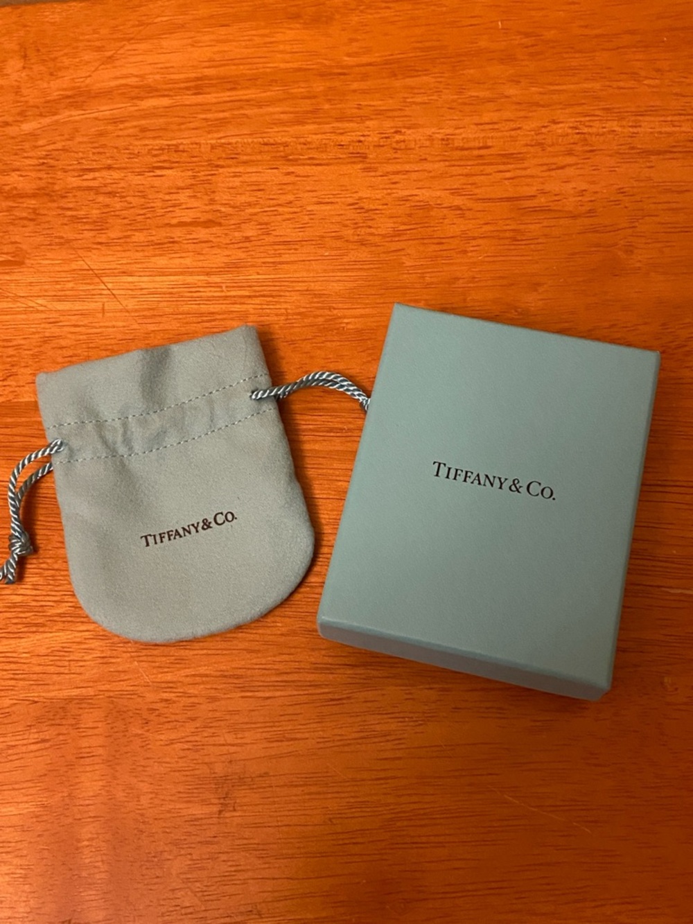 Tiffany Empty Blue Box and Dustbag